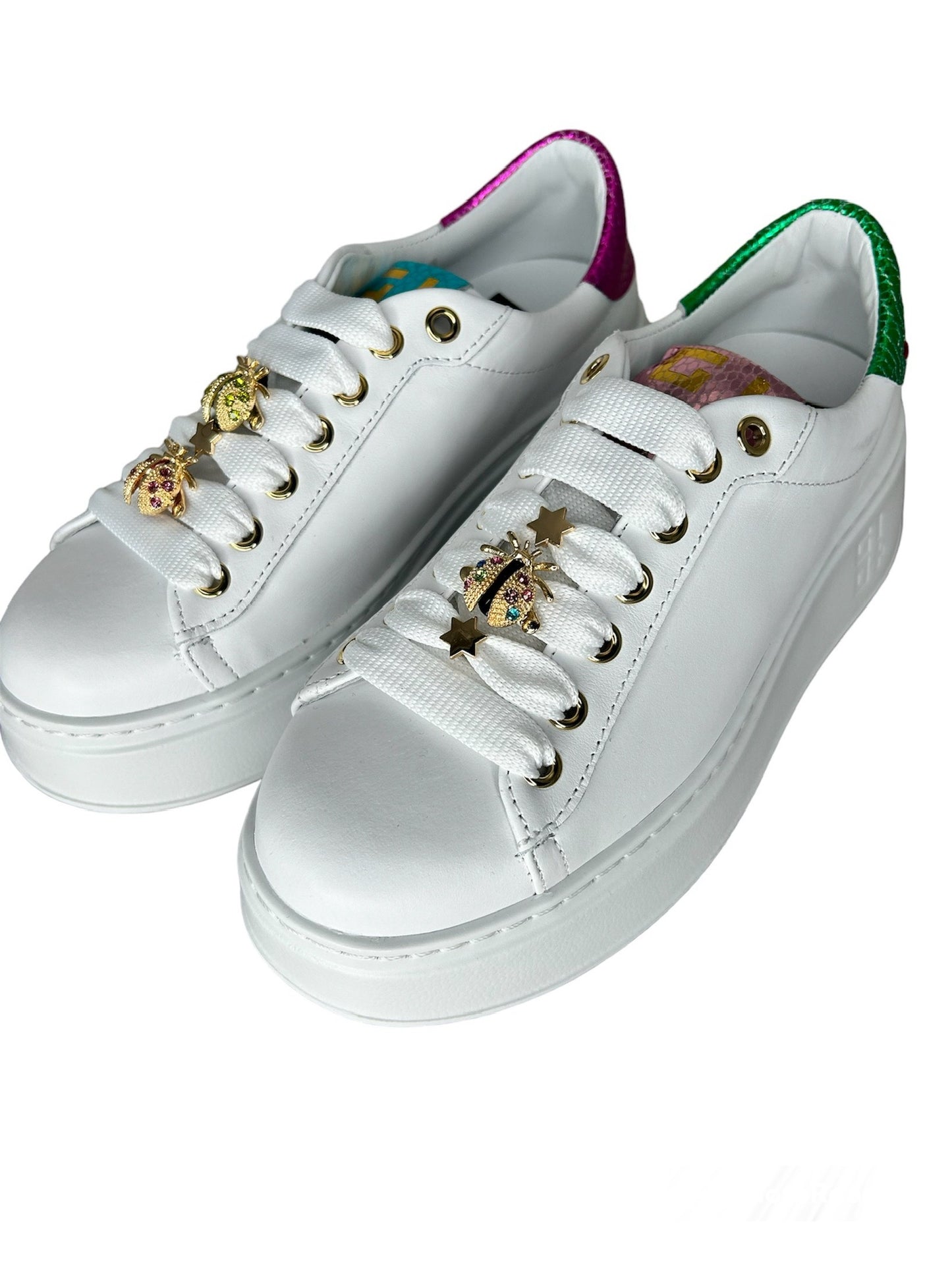 Gio+ Sneakers white viperina coccinelle