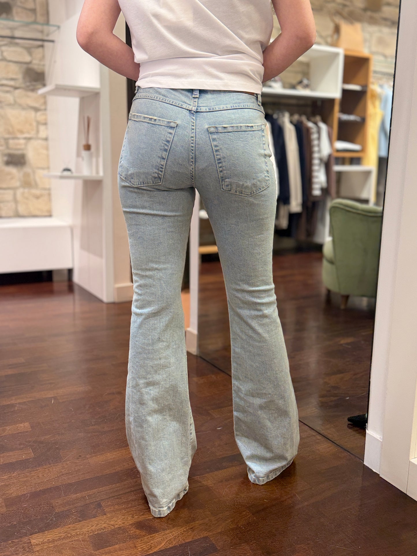 Tensione in Jeans in denim CHIARO  flare