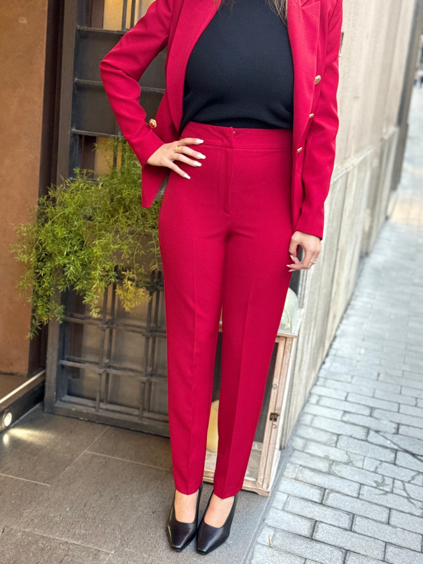 Silence Limited PANT SLIM RED