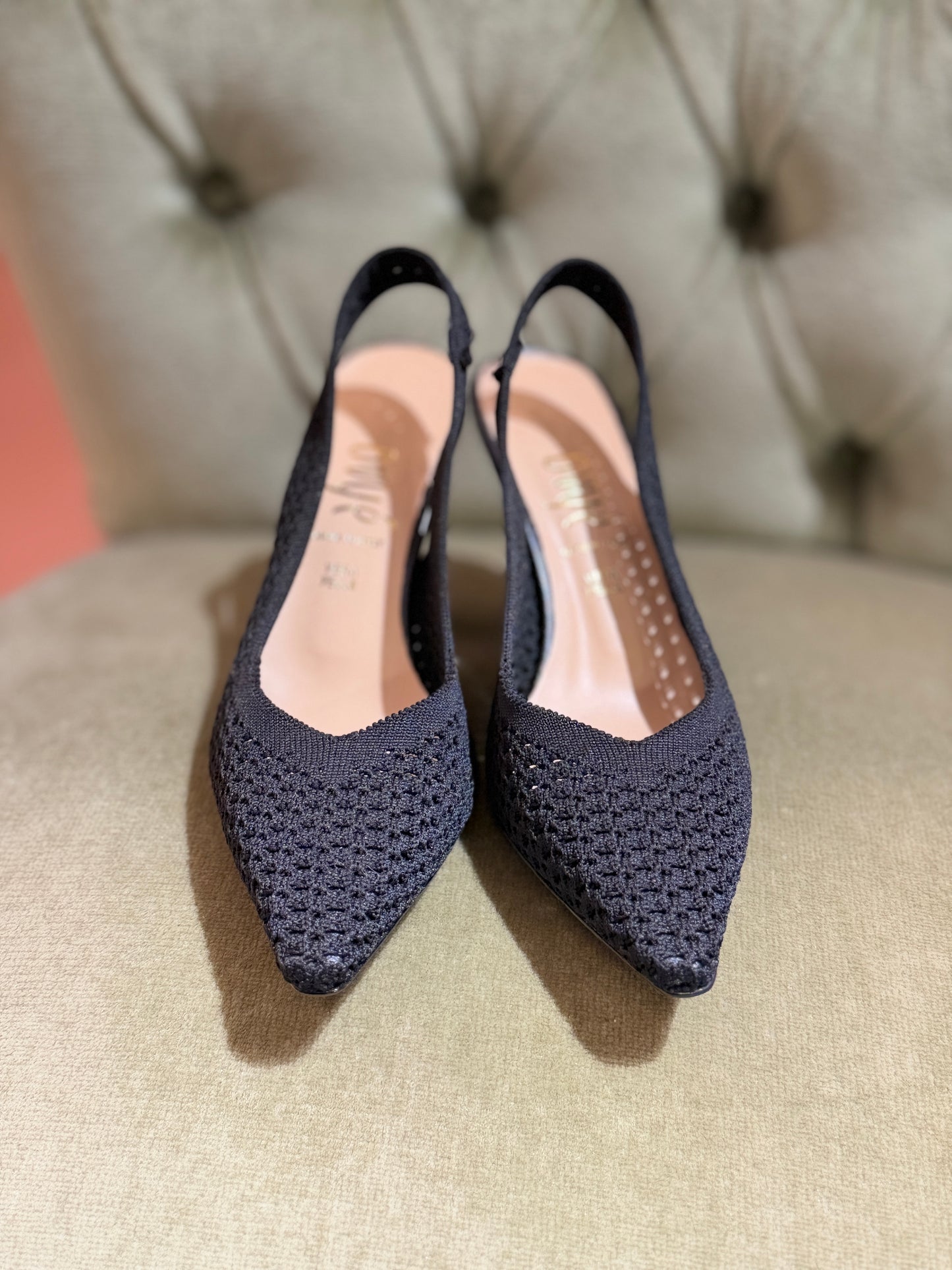 Ovyé Slingback in crochet NERA