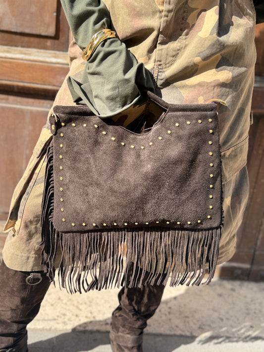 Bag folder con frange MORO