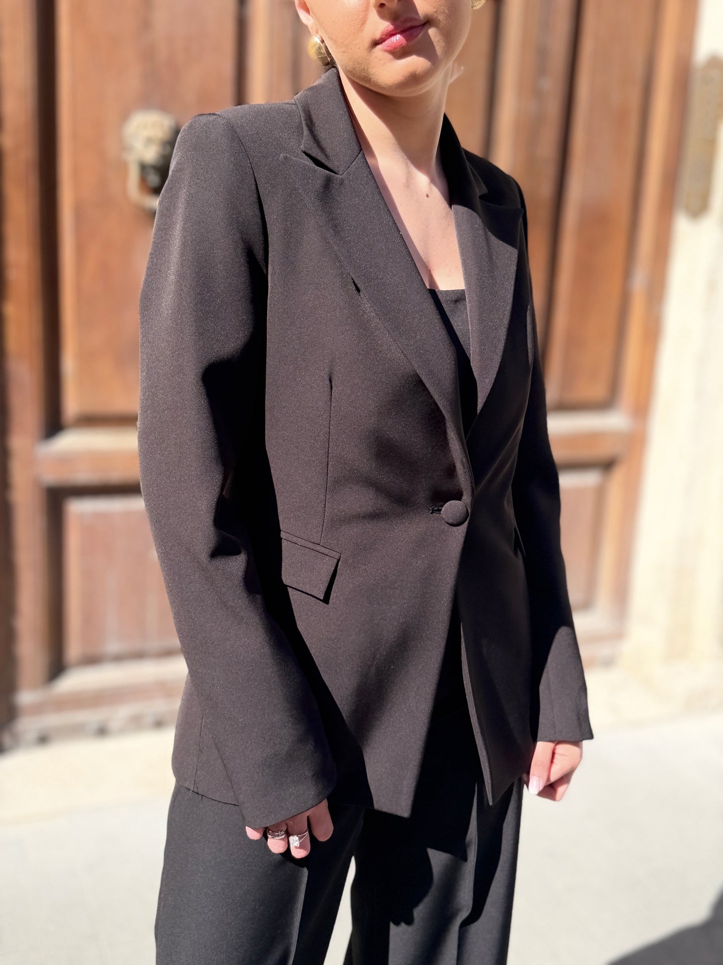 Silence Limited Athens Key Blazer BLACK