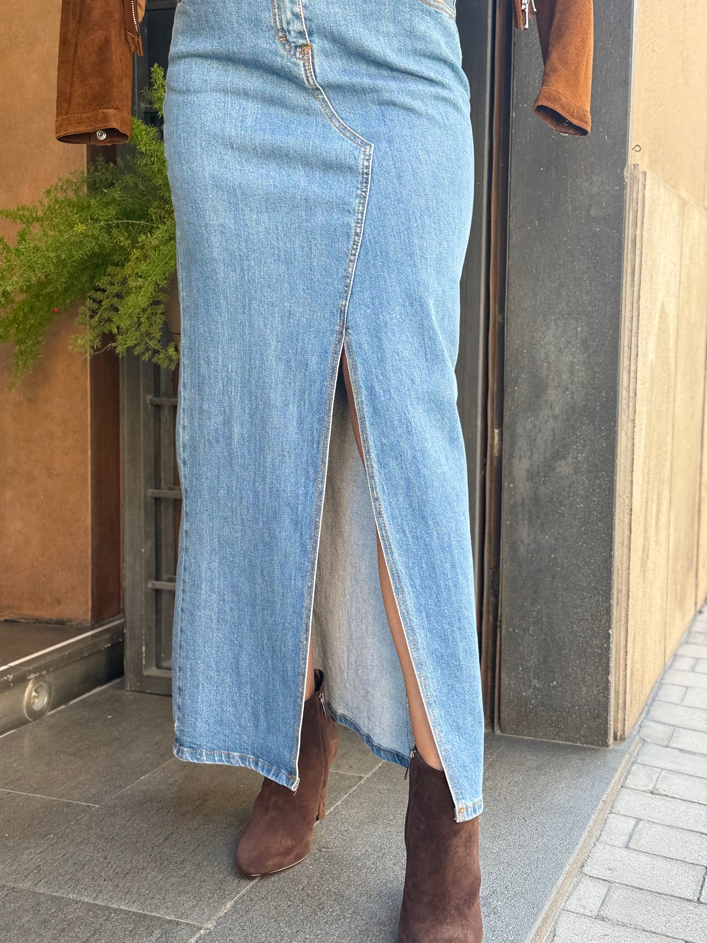 Gonna lunga in DENIM