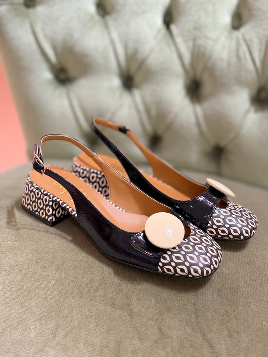 Ovyè Slingback Multicolor  BURRO/LIQUIRIZIA