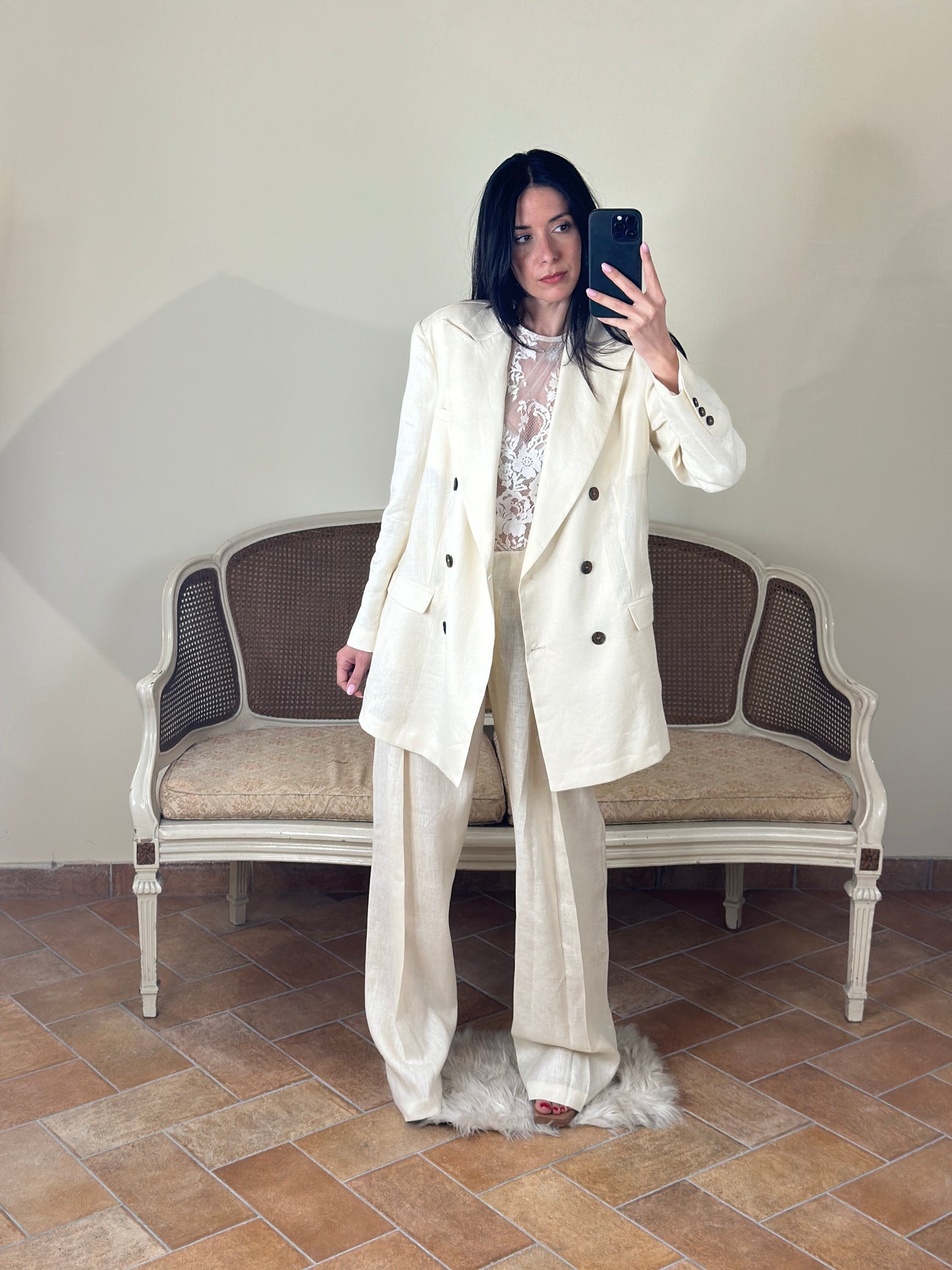 BohemianVì Giacca in lino