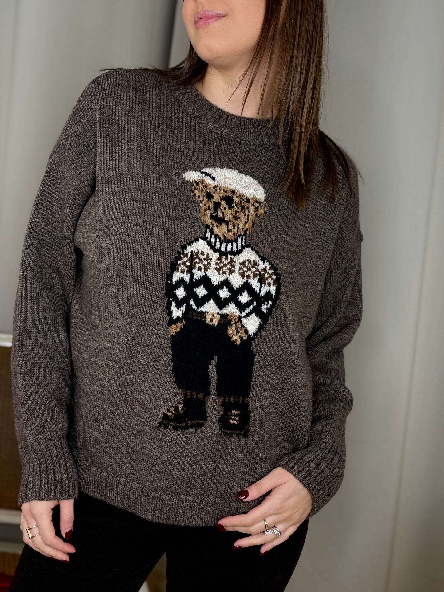 Tensione in Maglia TEDDY TAUPE