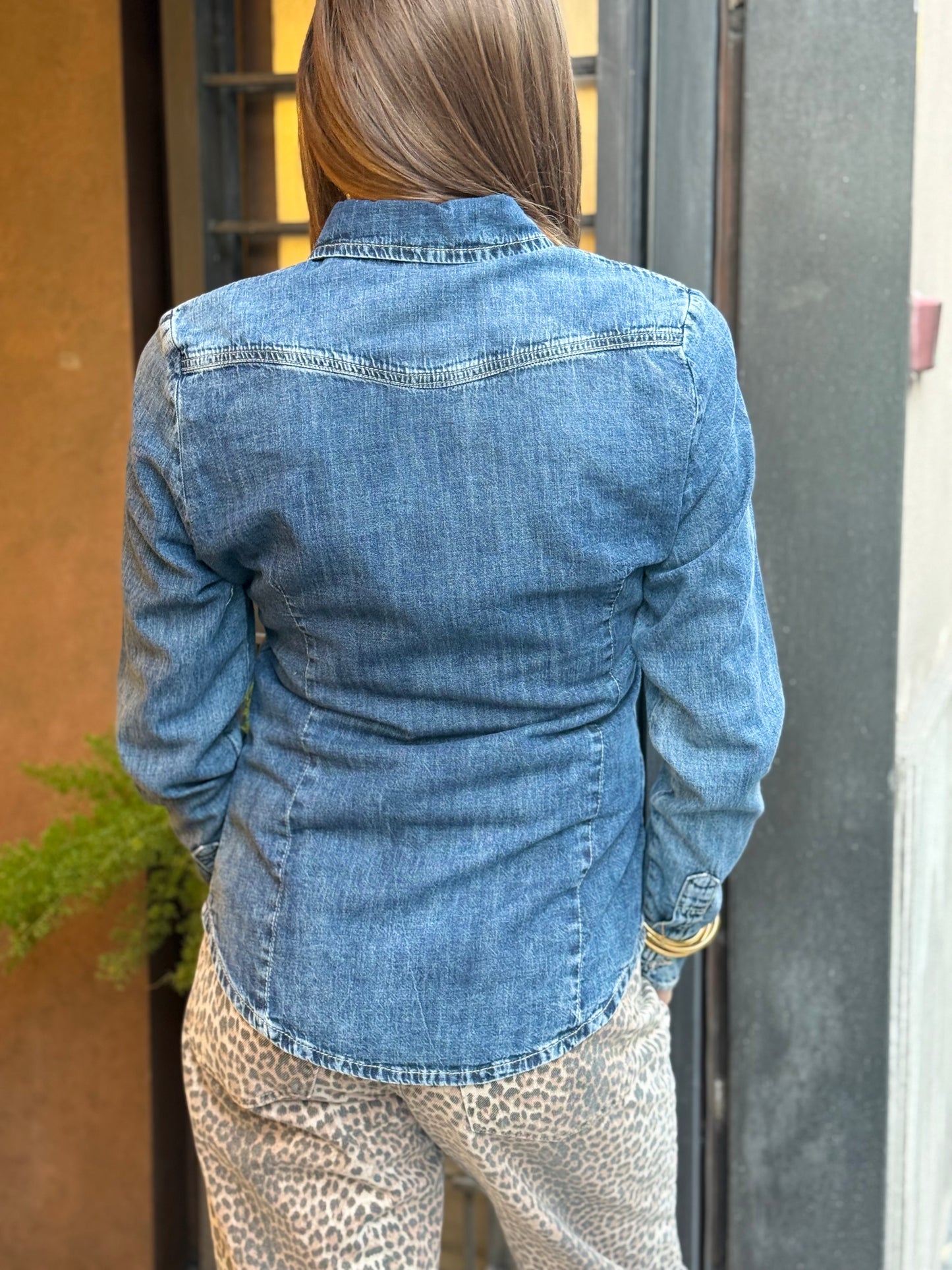 Tensione In Camicia blu denim DALISI