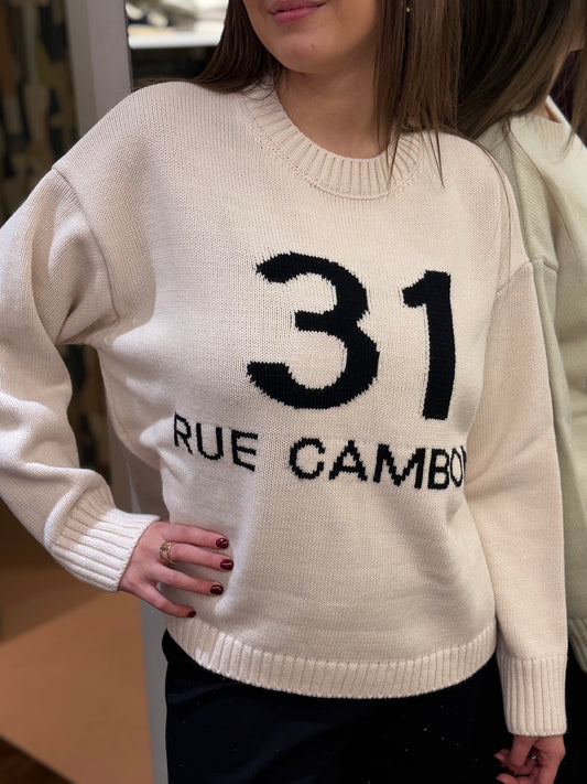 Tensione in Maglia "RUE CAMBON" PANNA
