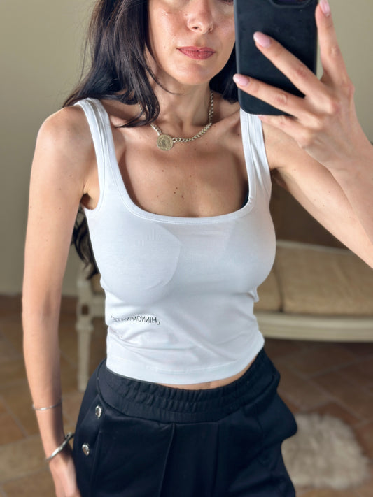 Hinnominate canotta in bielastico NERO E BIANCO