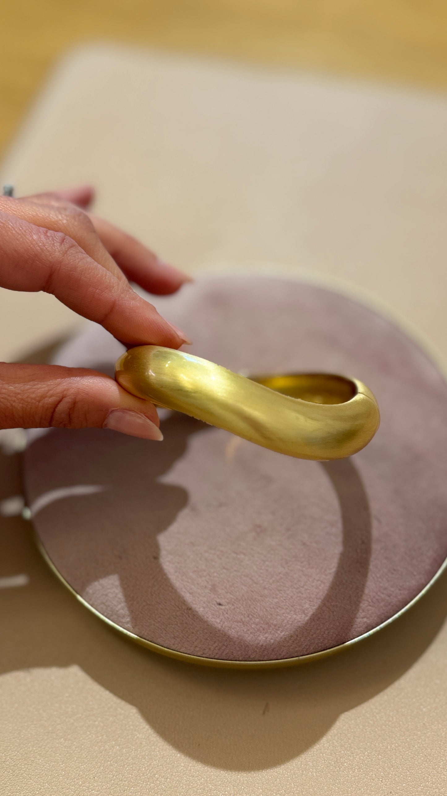 Bracciale onda opaco Oro