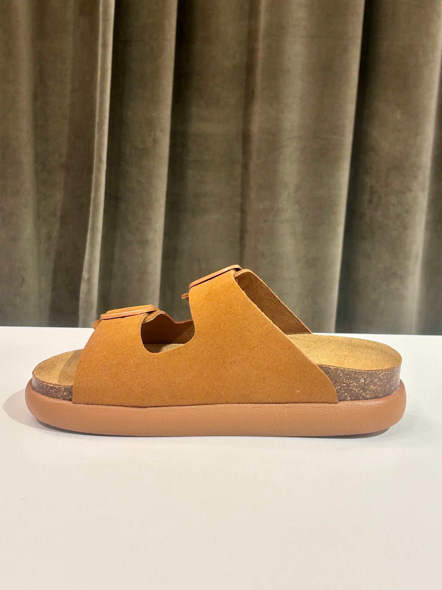 Scholl NOELLE CHUNCKY COGNAC SUEDE