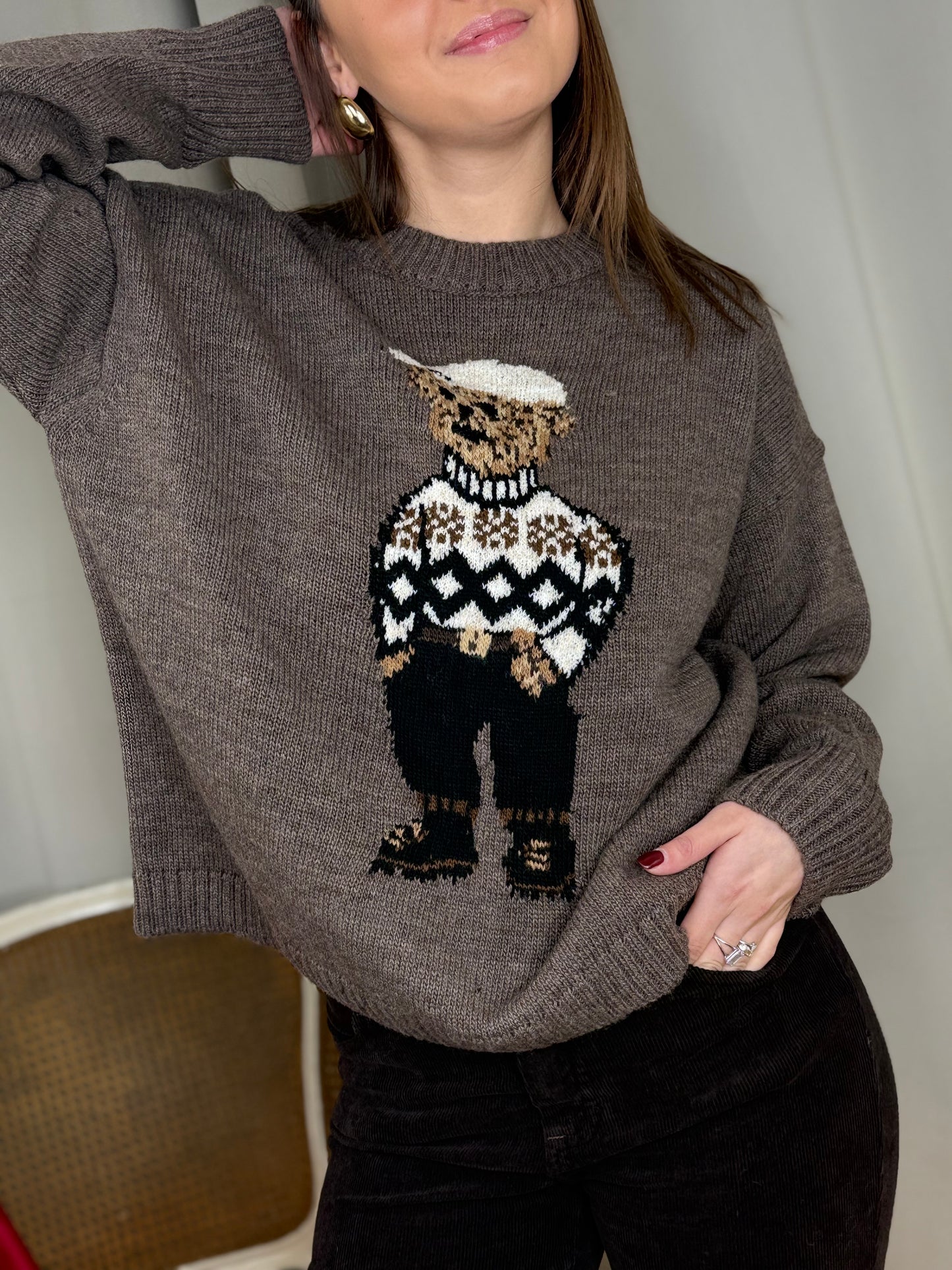 Tensione in Maglia TEDDY TAUPE