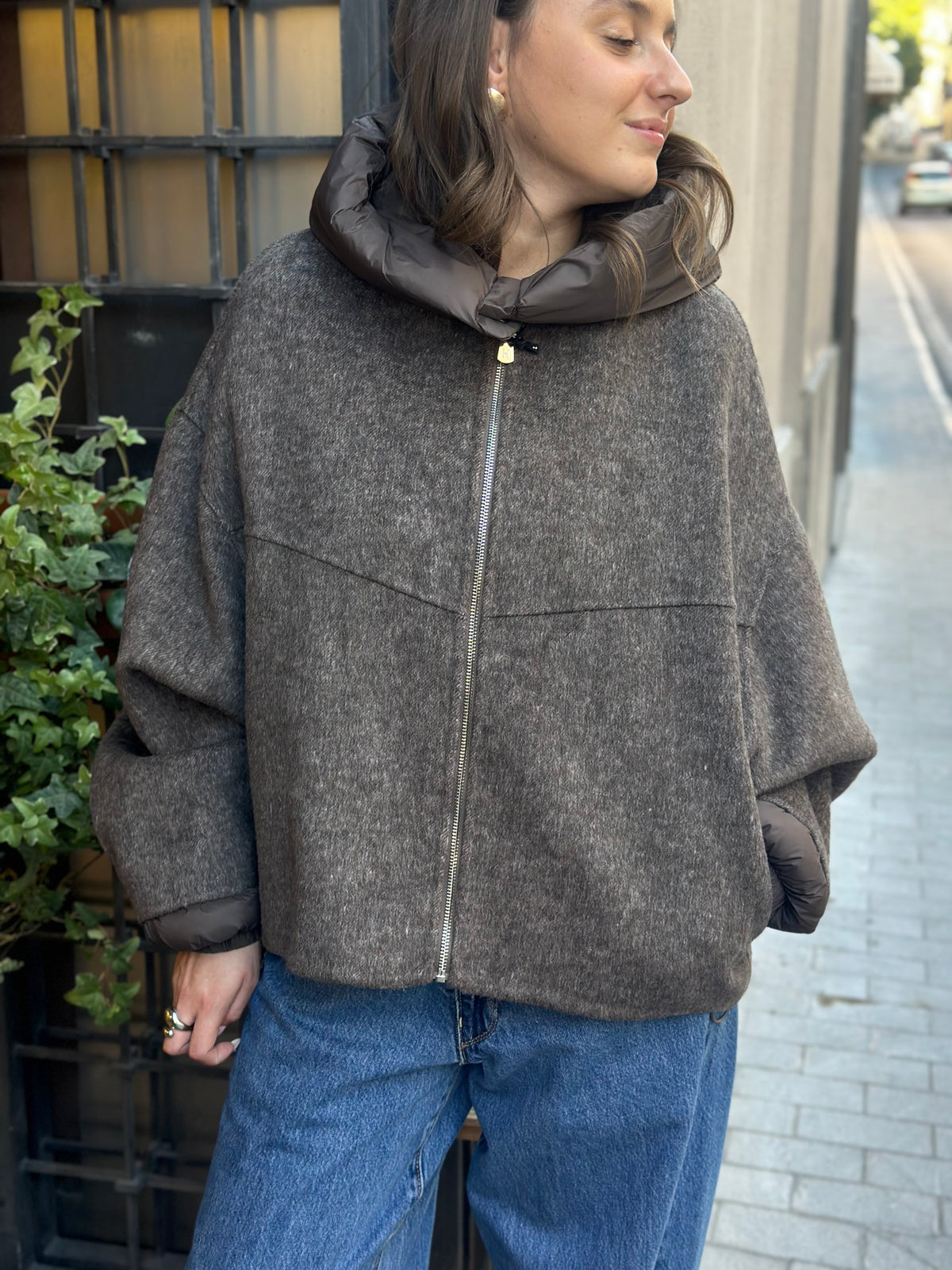 Haveone cappotto bomber MORO