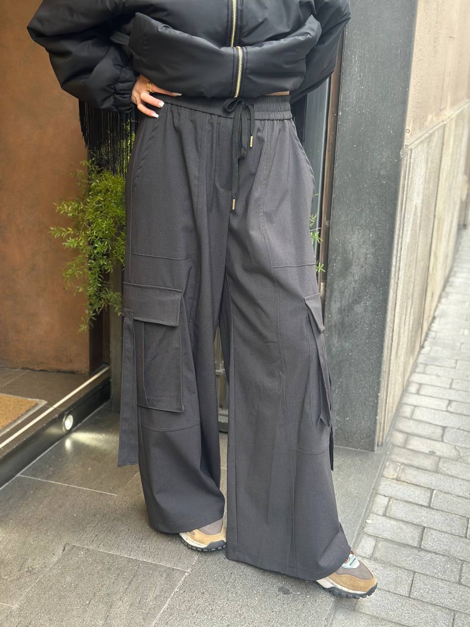 Tensione In Pantalone cargo ANTRACITE