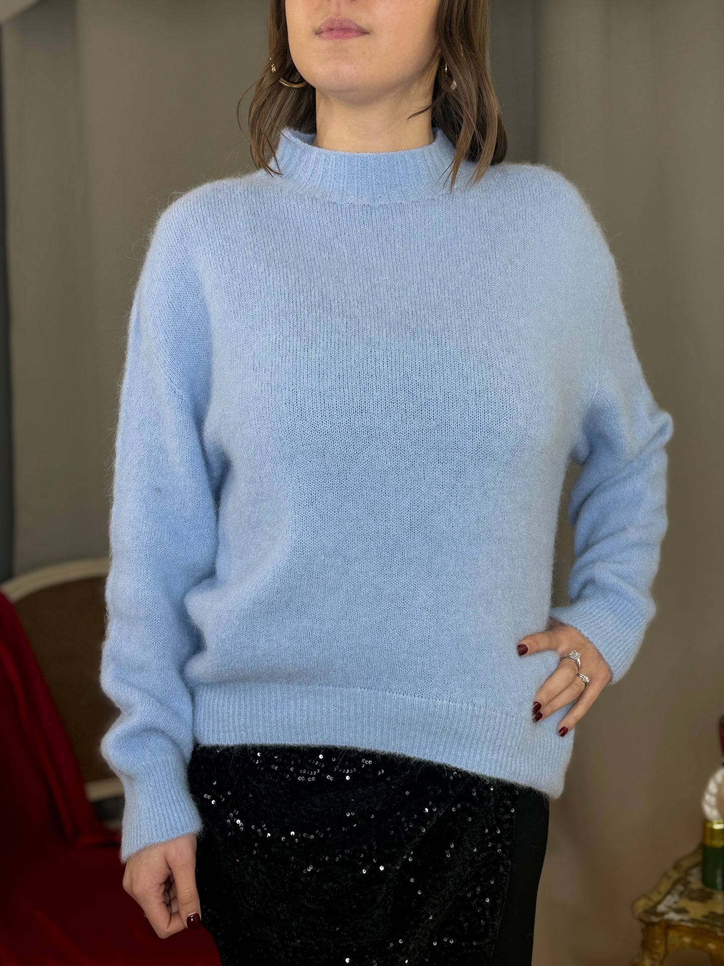 Maglia in baby alpaca CELESTE