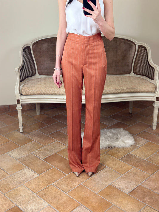 Silence Limited Pantalone flare pinstripes