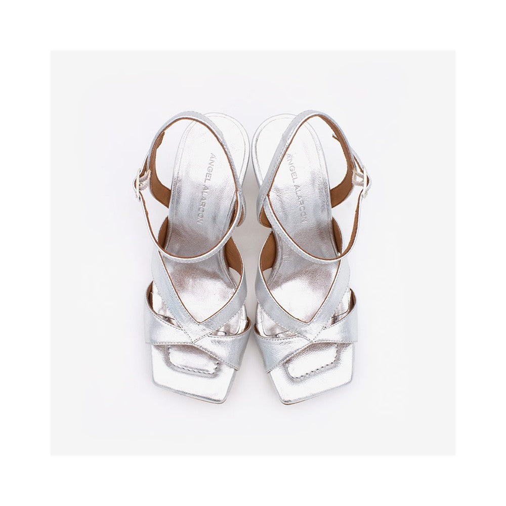 Angel Alarcon-MAGDA-sandalo Galaxy mate silver e oro