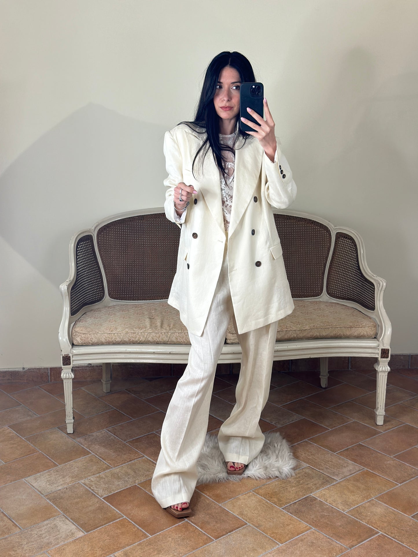 BohemianVì Giacca in lino