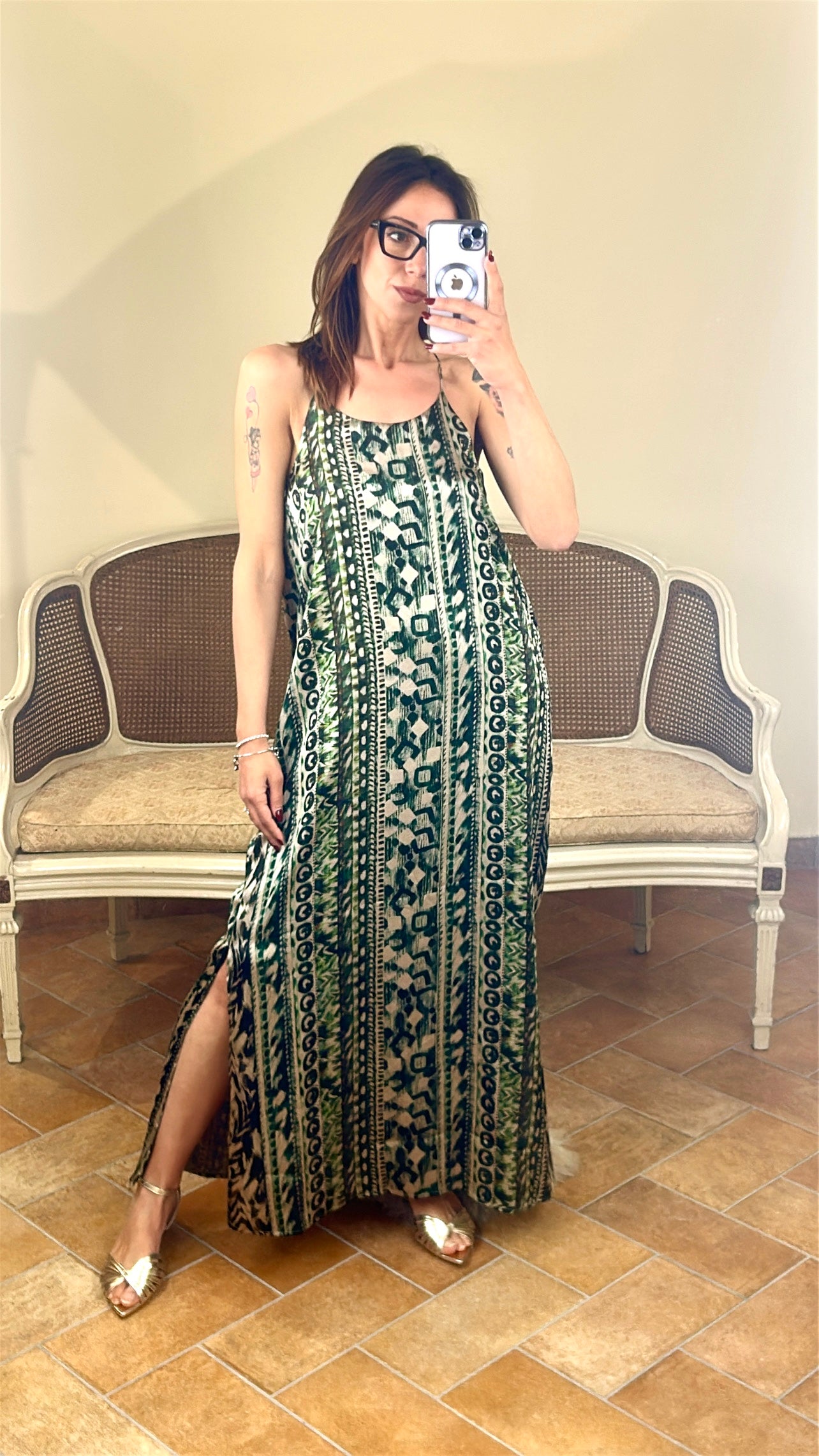Anonyme abito TRAIL LONGDRESS olive
