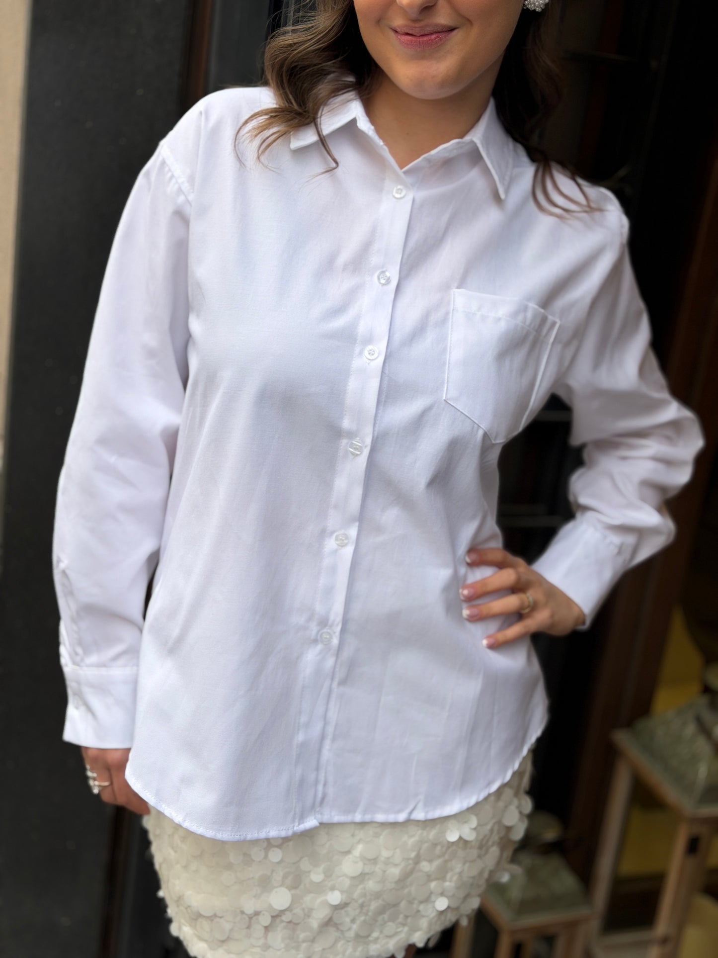 Camicia ALBA bianca con taschino