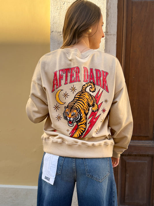 Haveone felpa BEIGE “After dark” BEIGE E GRIGIA