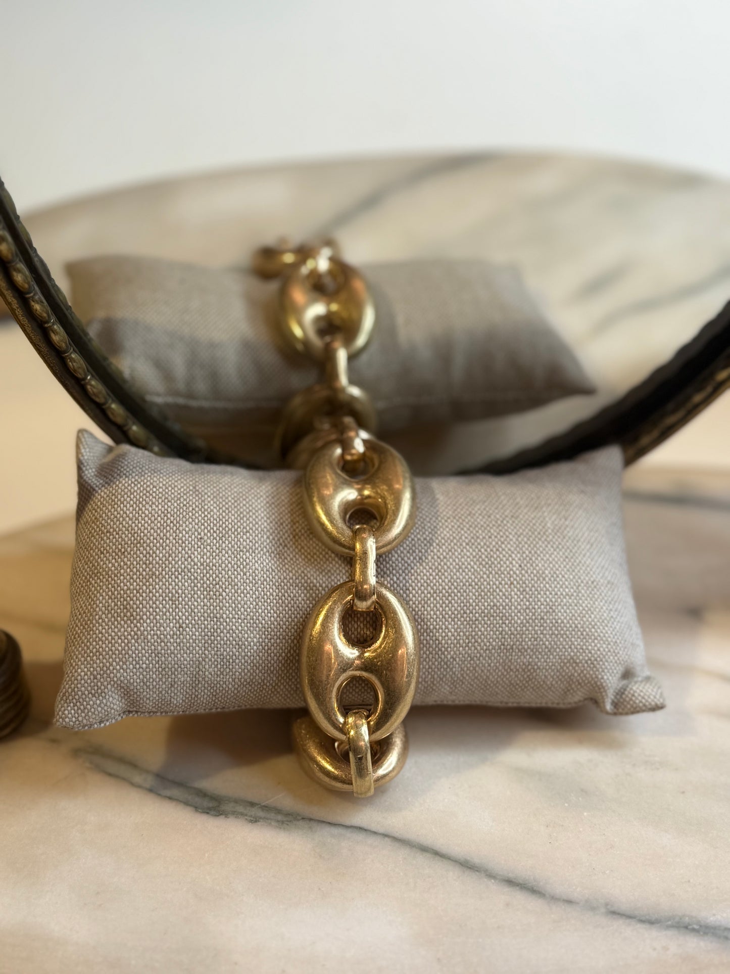 Bracciale ORO catena con maglie a ciambella
