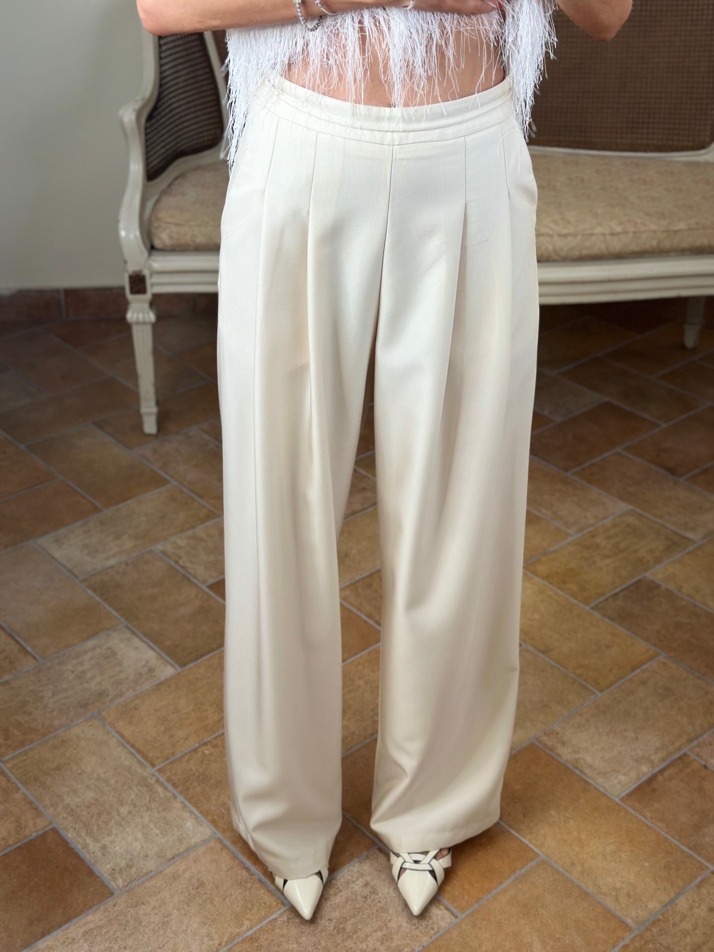 Eleh Pantalone crema