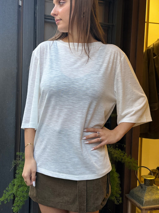 BohemianVí FLASH T-SHIRT Milk