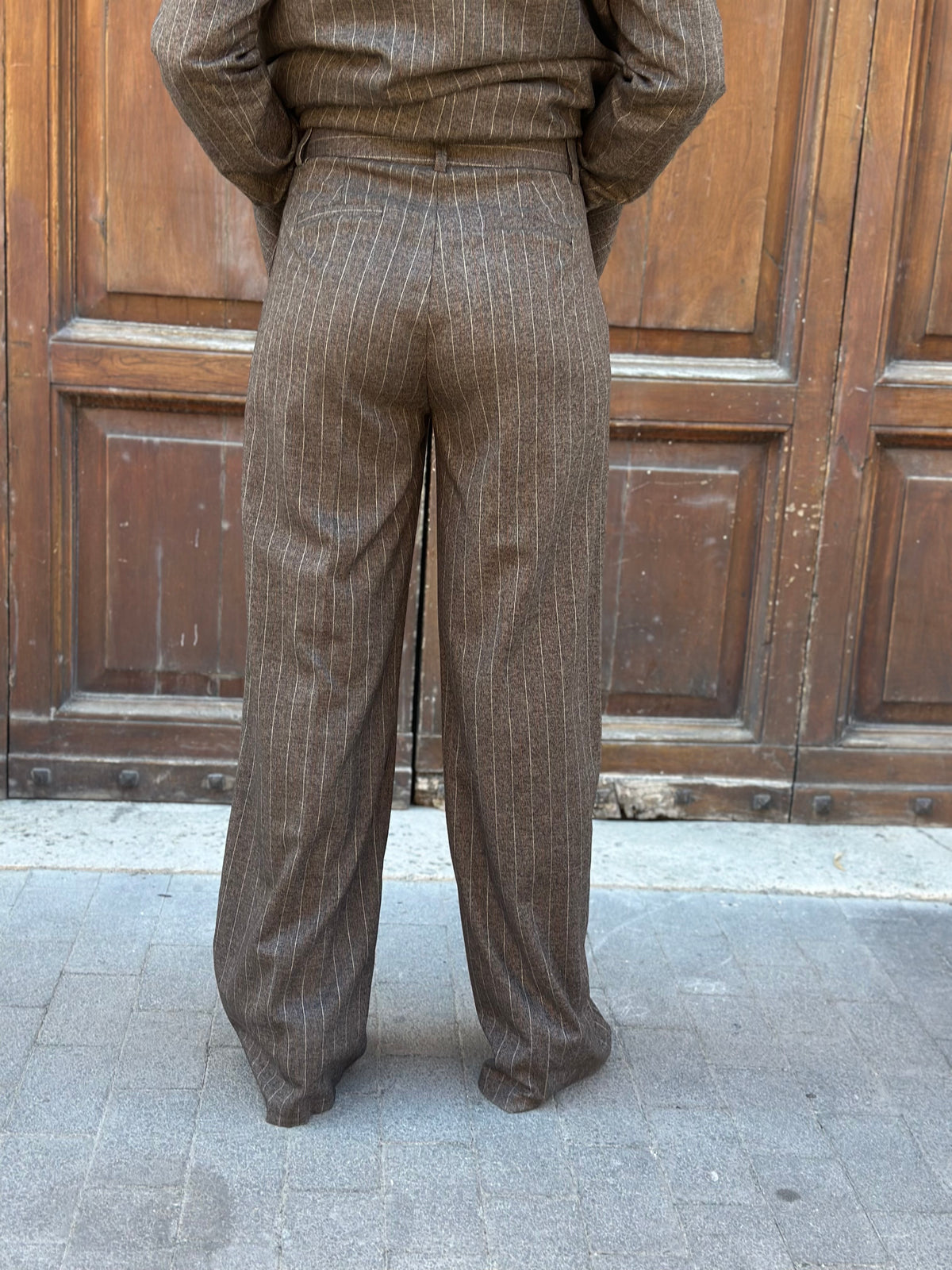Pantalone gessato MORO