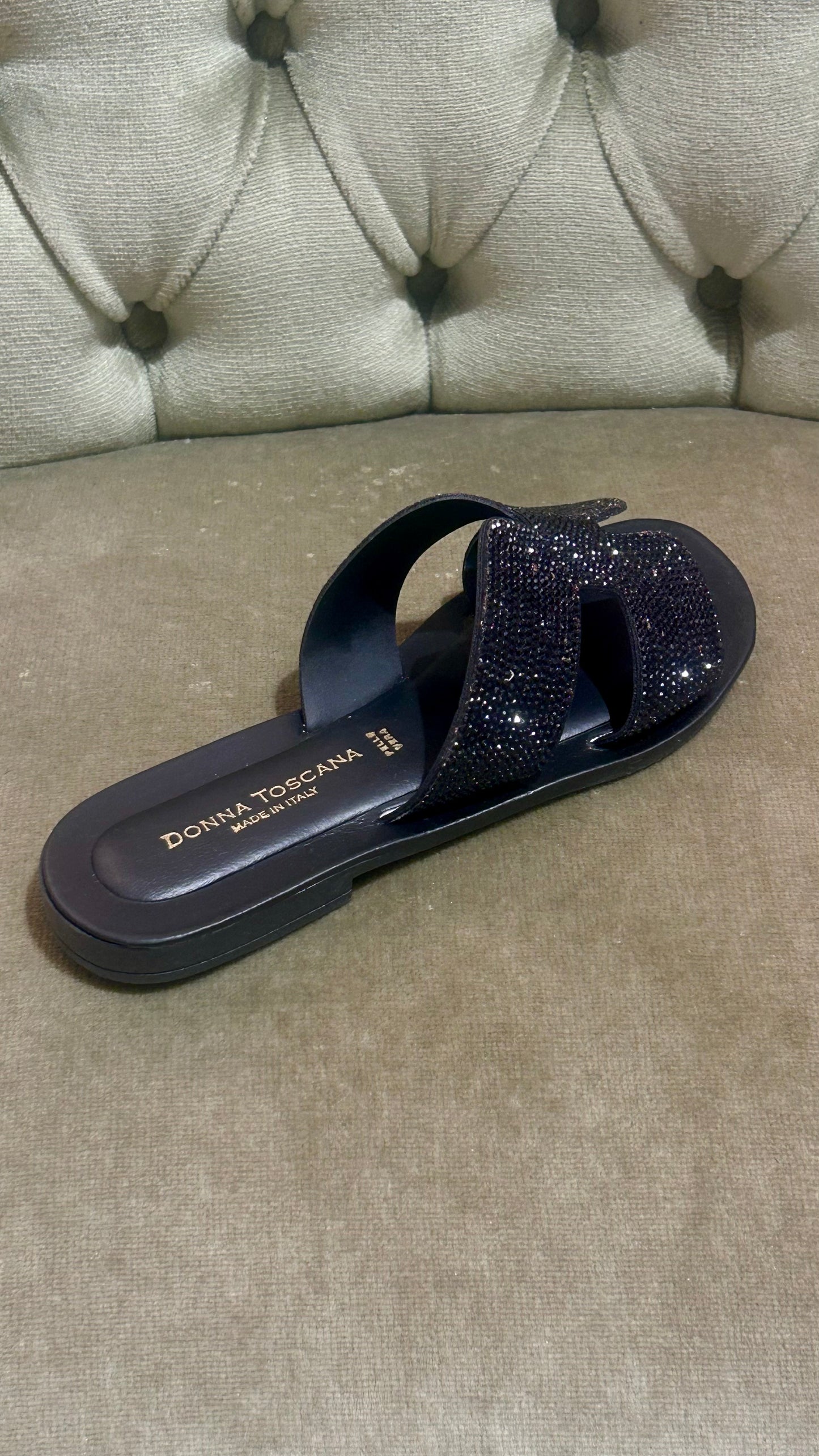 Ciabatta strass NERA