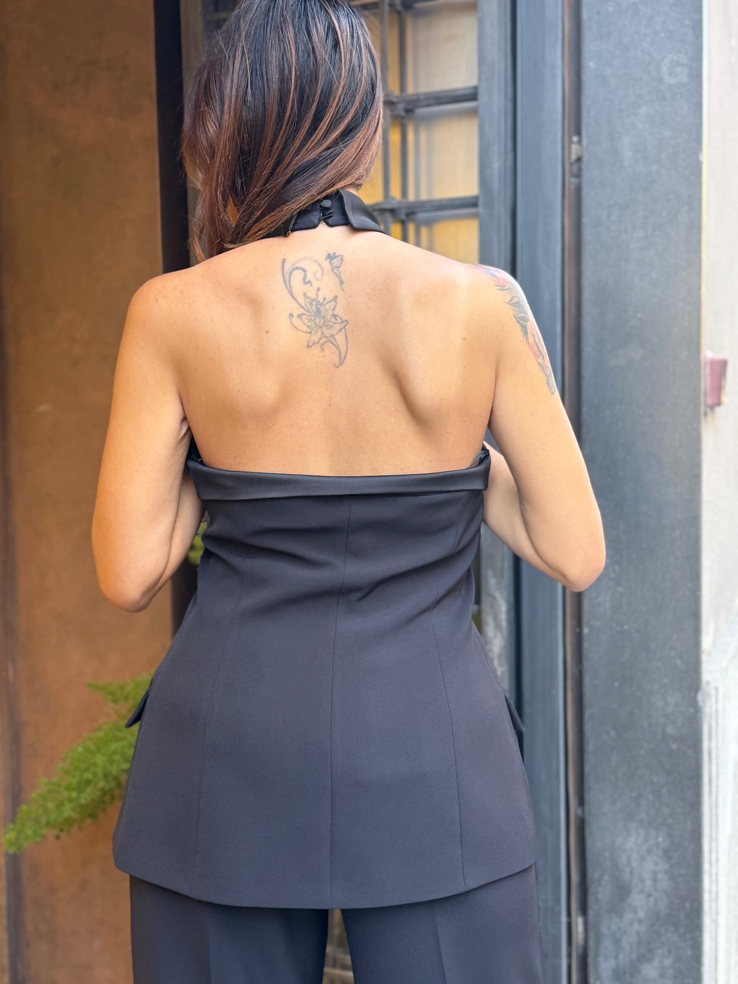 Silence Limited HALTER GILET BLACK