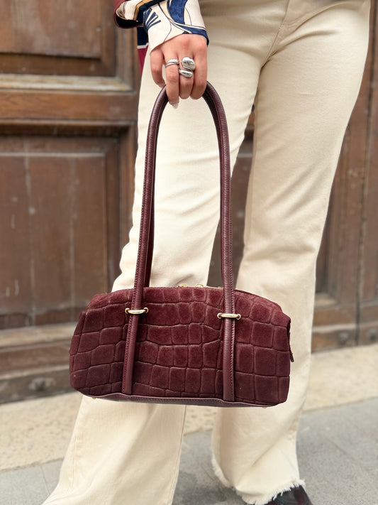 Borsa in camoscio COCCO BORDEAUX