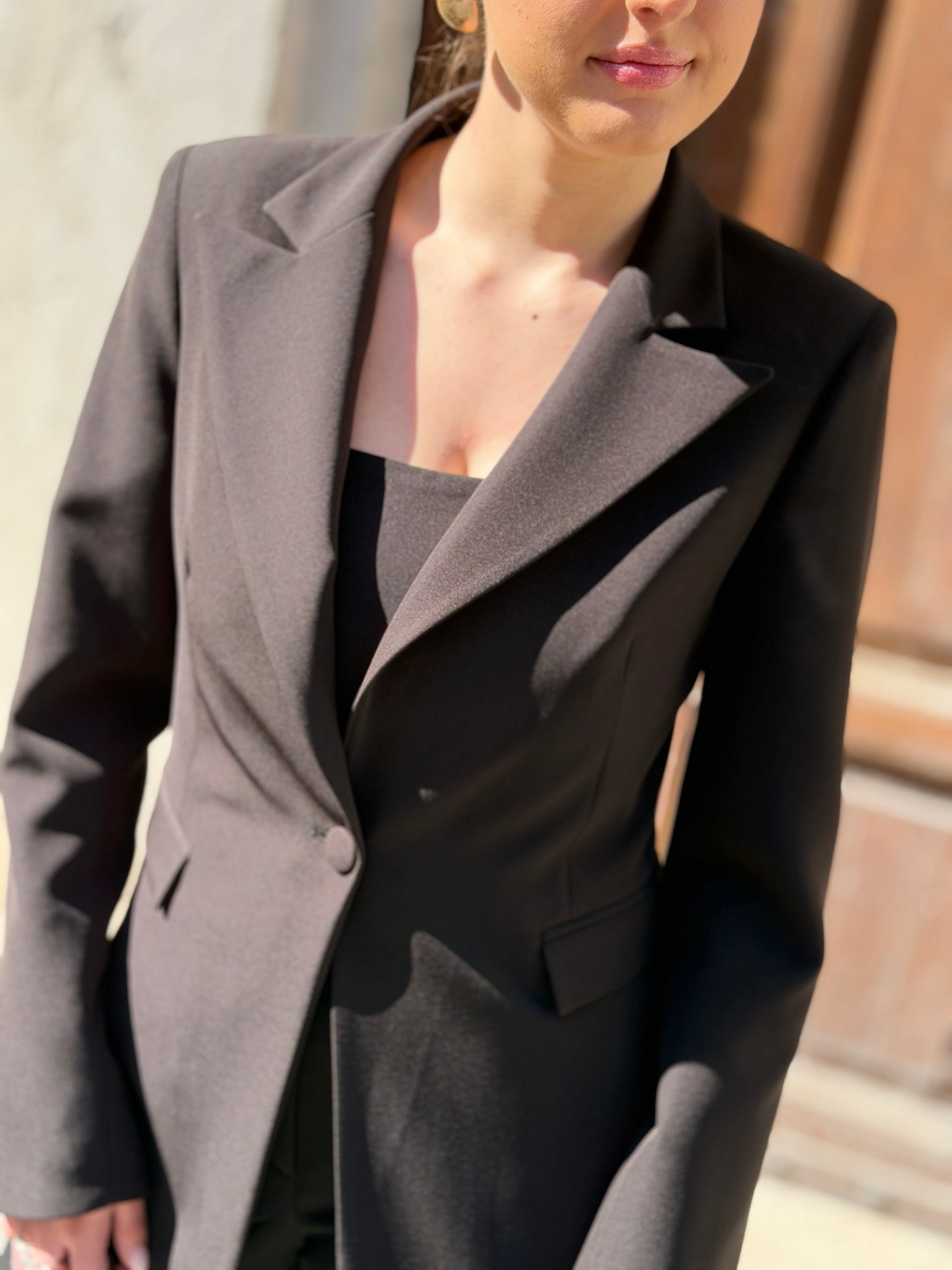 Silence Limited Athens Key Blazer BLACK