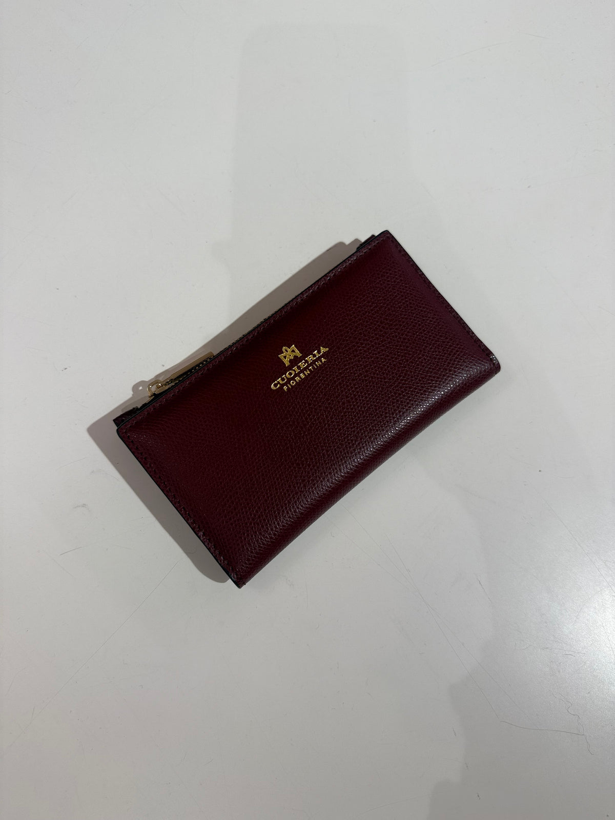 Cuoieria Fiorentina Alice portacarte di credito Nero e bordeaux