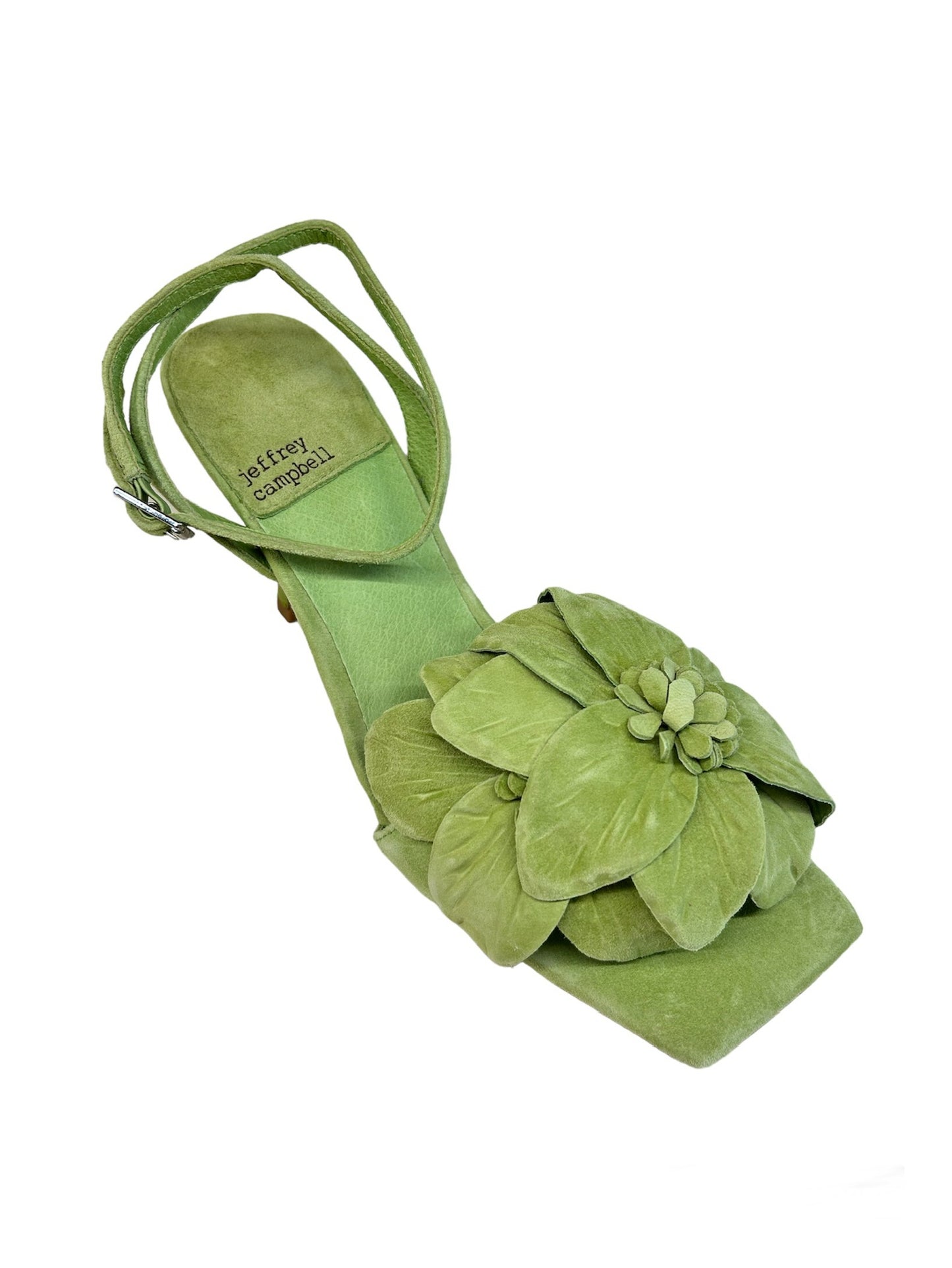 Jeffrey Cambpell Honululu Lime green suede