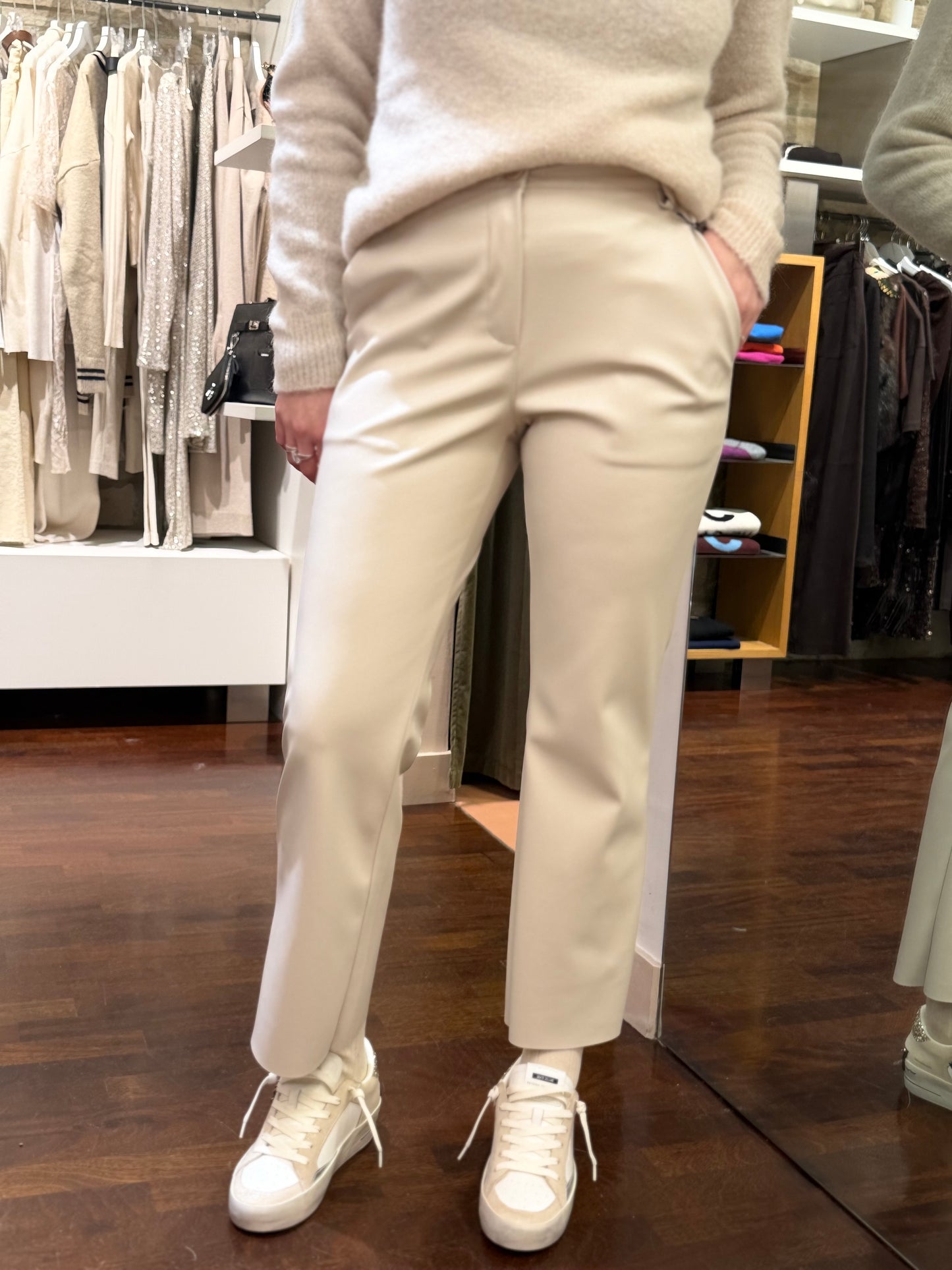 Tensione in Pantalone trombetta BURRO