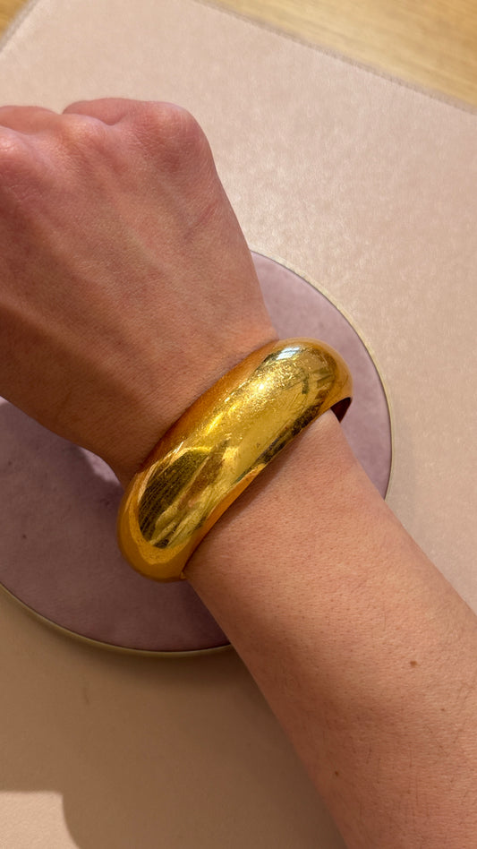 Bracciale rigido liscio Oro