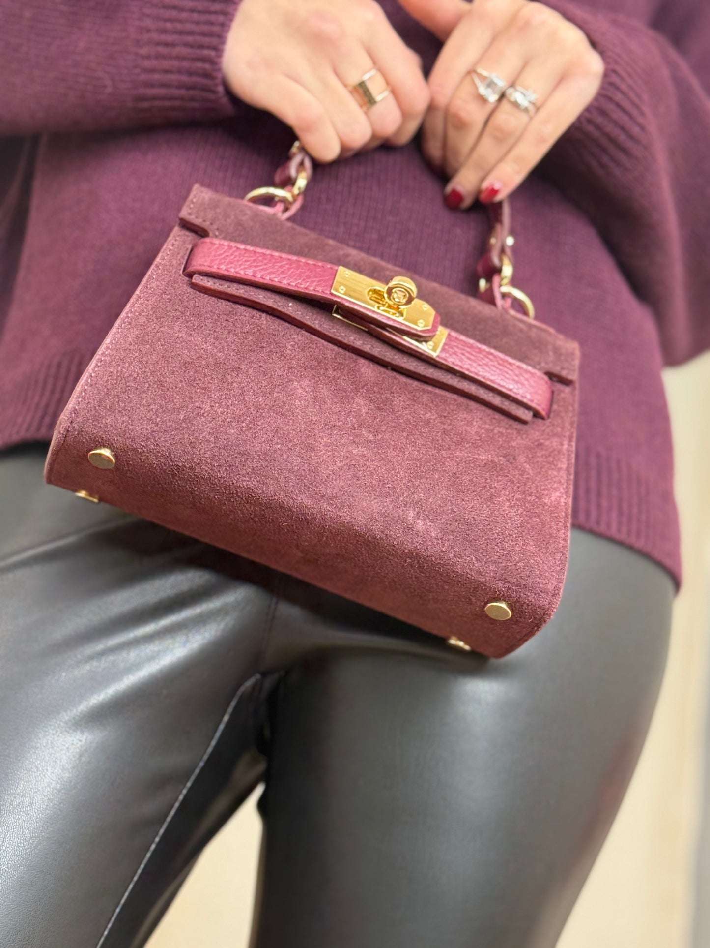 Borsa scamosciata KYLIE