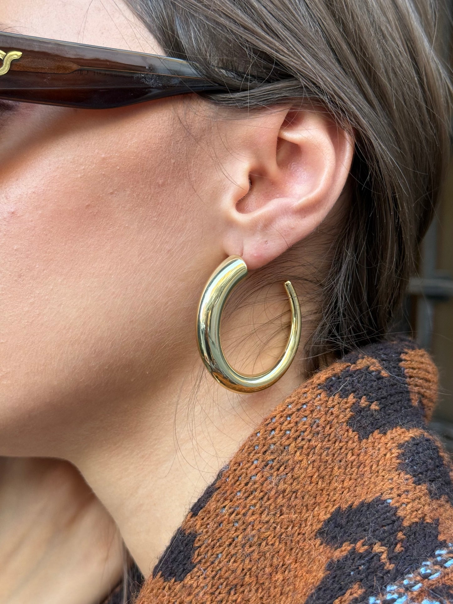 Orecchini Semicerchi MEDI ORO