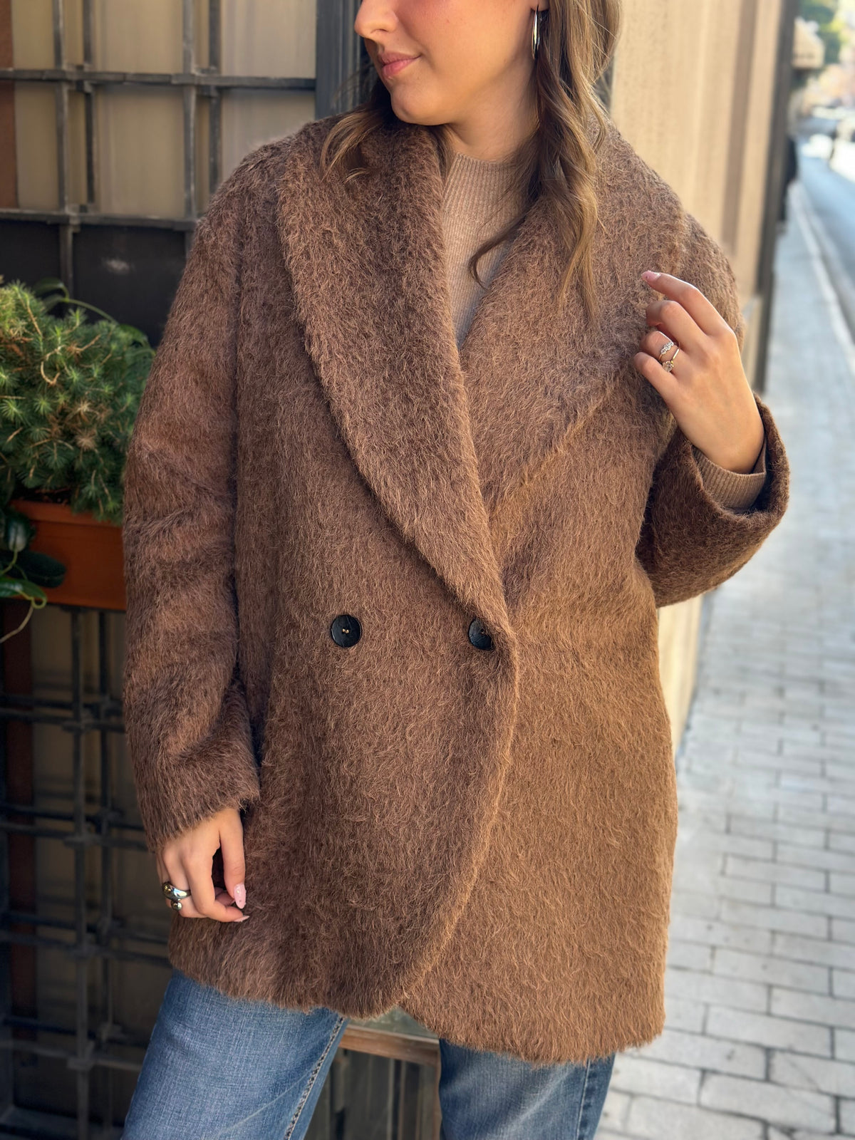 Bohemianvì cloud coat BROWN