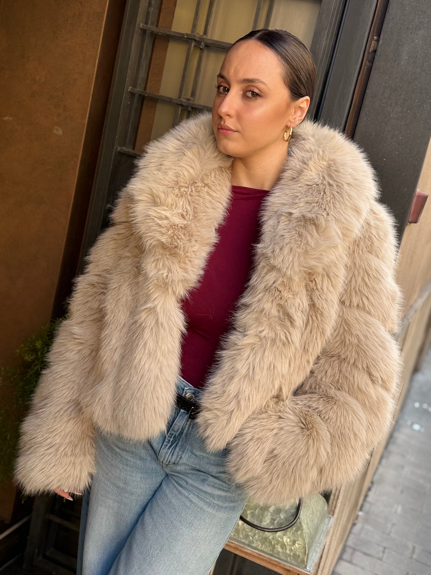 Ecopelliccia OLIMPIA Beige