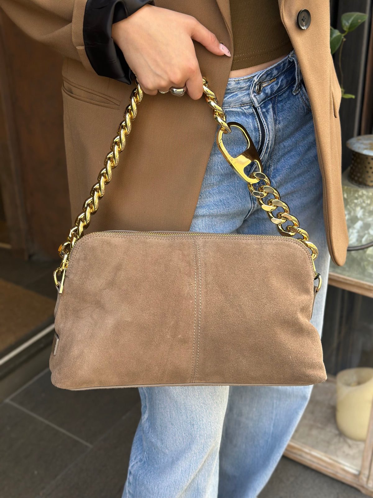 My Best Bag MICHELLE SUEDE TAUPE
