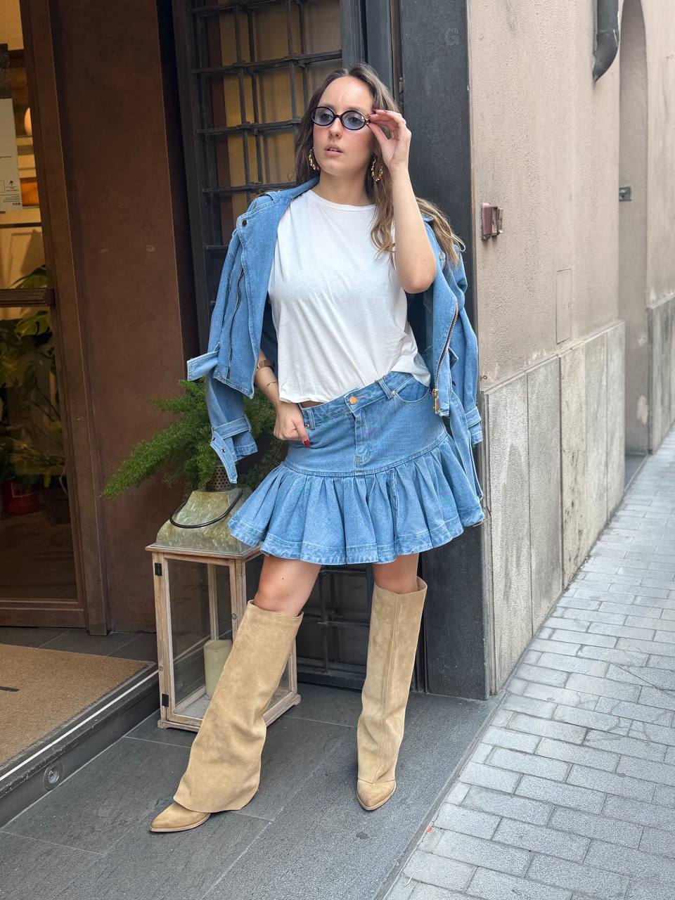 Minigonna EMMA in light denim