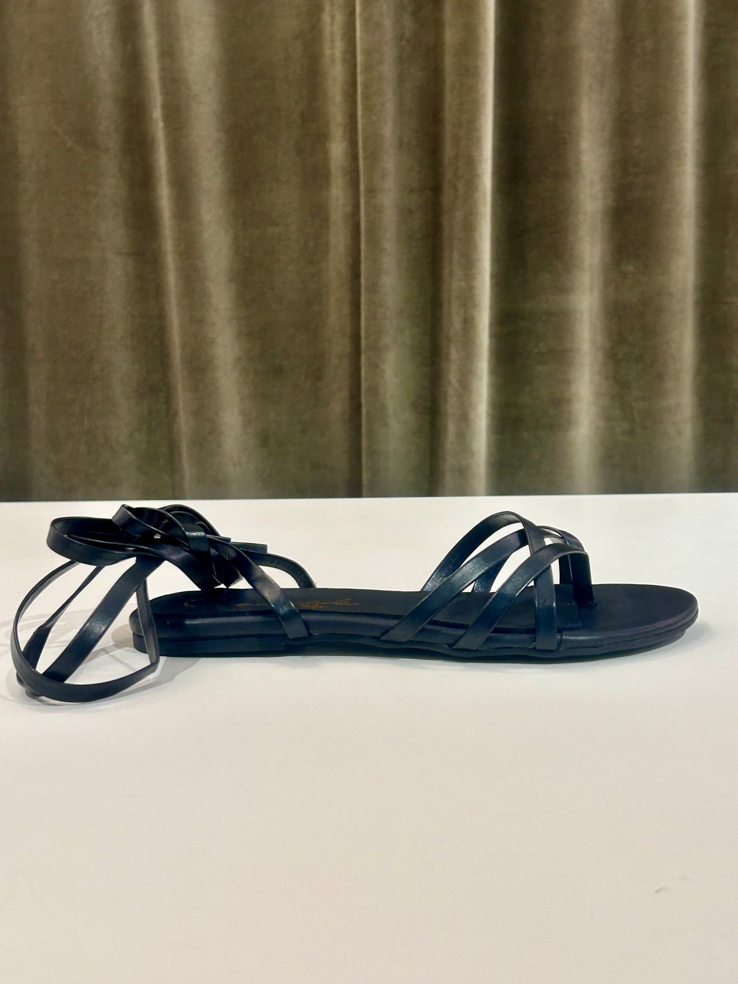 Ranyé infradito NERO alla schiava