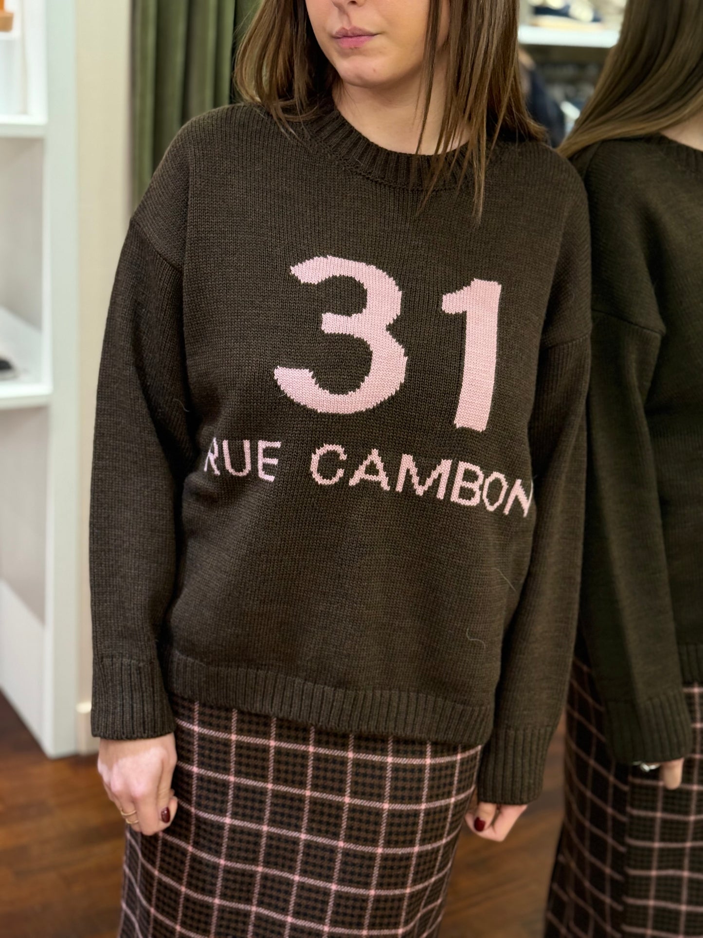 Tensione in Maglia "RUE CAMBON" MORO/ROSA