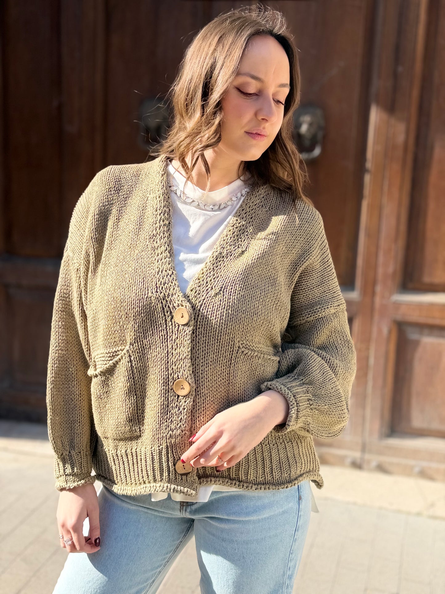 Haveone Cardigan KAKI