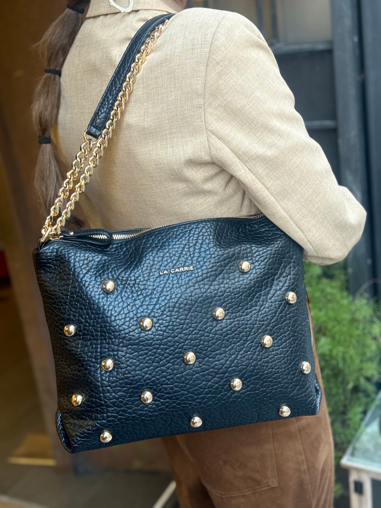 La Carrie Borsa NAVAJO ZIP SHOPPER NERA