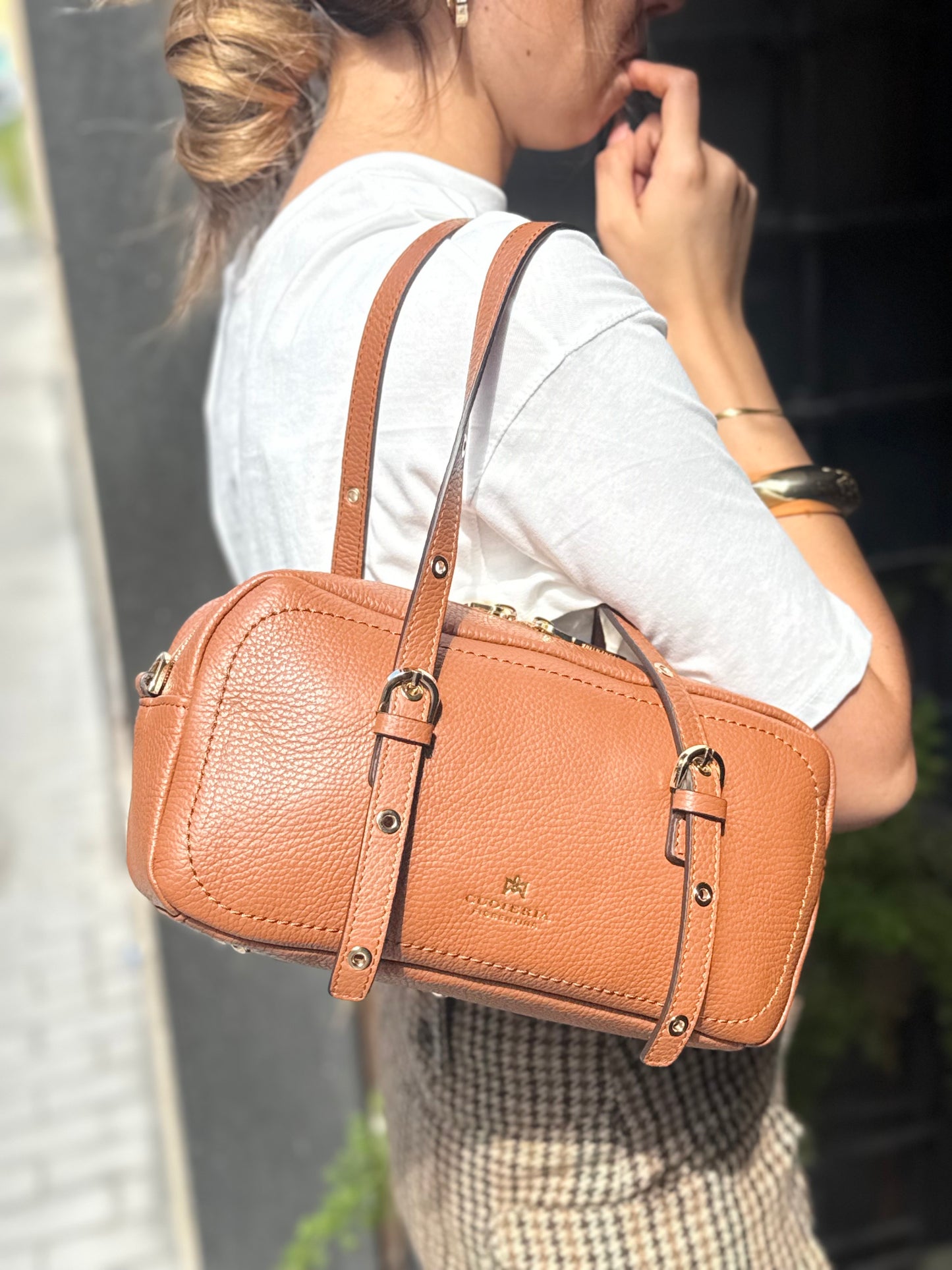 Cuoieria Fiorentina EVA SOFT DUFFLE CARAMEL