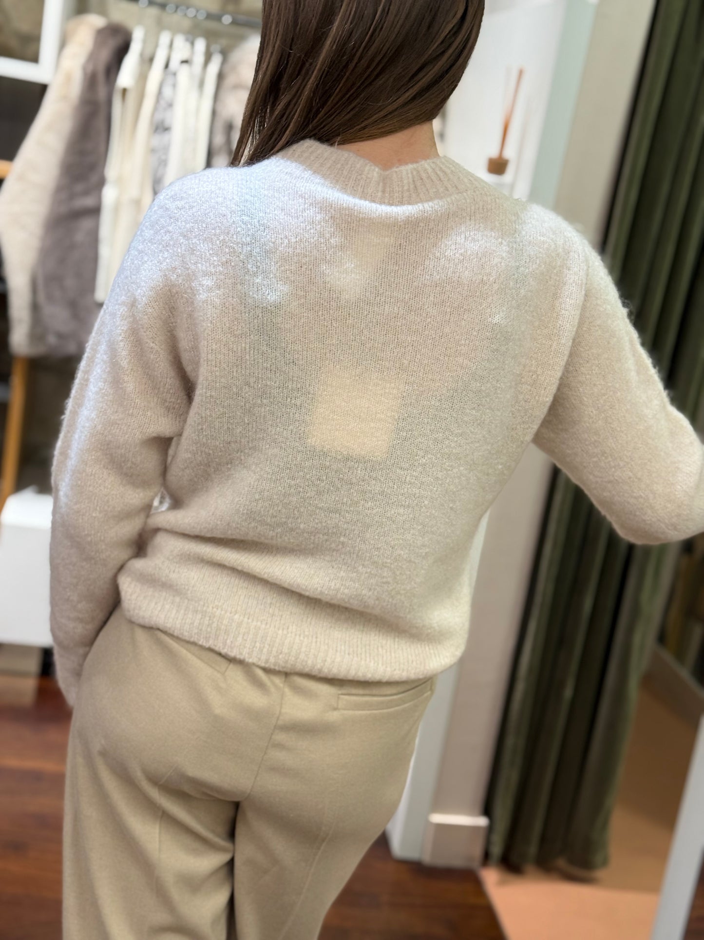 Tensione In Maglia in mohair BURRO