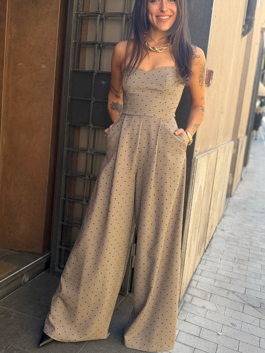 BohemianVì Jumpsuit a pois